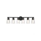 Luminaire de vanité Savoy House Essentials 8-2603-6-BK Gordon 6 Lumières 360W Noir mat