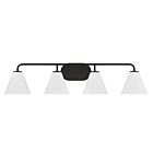 Savoy House 8-2988-4-BK Blair 4-Lumières 240W Noir mat Lumière Vanité
