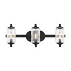 Savoy House 8-3024-3-BK 3-Lumières 180W Noir mat Luminaire de vanité