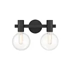 Luminaire de vanité Savoy House Essentials 8-3076-2-BK Wright 2 Lumières 120W Noir mat