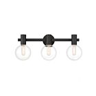 Luminaire de vanité Savoy House Essentials 8-3076-3-BK Wright 3 Lumières 180W Noir mat