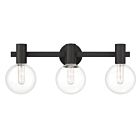 Luminaire de vanité Savoy House Essentials 8-3076-3-BK Wright 3 Lumières 180W Noir mat