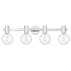 Luminaire de vanité Savoy House Essentials 8-3076-4-11 Wright 4 Lumières 240W Noir mat