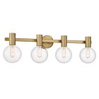 Luminaire de vanité Savoy House Essentials 8-3076-4-322 Wright 4 Lumières 240W Laiton chaud
