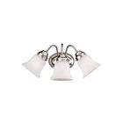 Luminaire de vanité Savoy House Essentials 8-3280-3-SN Brighton 3 Lumières 180W Nickel satiné