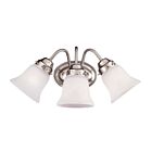 Luminaire de vanité Savoy House Essentials 8-3280-3-SN Brighton 3 Lumières 180W Nickel satiné
