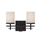 Luminaire de vanité Savoy House Essentials 8-338-2-13 Colton 2 Lumières 120W Bronze anglais