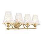 Savoy House 8-3596-4-322 Candler 4-Lumières 240W Laiton Vanité 