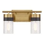 Luminaire de vanité Savoy House 8-3600-2-322 Brickell 2 Lumières 120W Laiton chaud