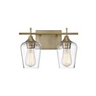 Luminaire de vanité Savoy House Essentials 8-4030-2-11 Octave 2 Lumières 120W Chrome poli