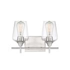 Luminaire de vanité Savoy House Essentials 8-4030-2-SN Octave 2 Lumières 120W Nickel satiné
