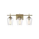 Luminaire de vanité Savoy House Essentials 8-4030-3-322 Octave 3 Lumières 180W Laiton chaud