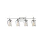 Luminaire de vanité Savoy House Essentials 8-4030-4-11 Octave 4 Lumières 240W Chrome poli