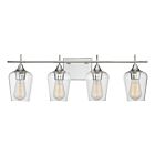 Luminaire de vanité Savoy House Essentials 8-4030-4-11 Octave 4 Lumières 240W Chrome poli