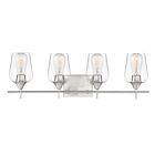 Luminaire de vanité Savoy House Essentials 8-4030-4-SN Octave 4 Lumières 240W Nickel satiné