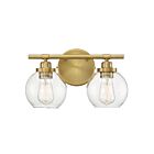 Luminaire de vanité Savoy House Essentials 8-4050-2-322 Carson 2 Lumières 120W Laiton chaud