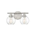 Luminaire de vanité Savoy House Essentials 8-4050-2-SN Carson 2 Lumières 120W Nickel satiné