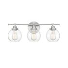 Luminaire de vanité Savoy House Essentials 8-4050-3-SN Carson 3 Lumières 180W Nickel satiné
