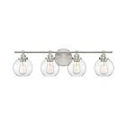 Luminaire de vanité Savoy House Essentials 8-4050-4-SN Carson 4 Lumières 240W Nickel satiné