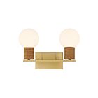 Savoy House 8-4081-2-322 Jarrell 2-Luminaires 60W Laiton Incandescente/LED Luminaire de vanité