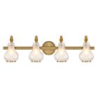 Luminaire de vanité Savoy House 8-4417-4-322 Adams 4 Lumières 240W Laiton chaud