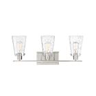 Luminaire de vanité Savoy House 8-4508-3-SN Vaughan 3 Lumières 180W Nickel Satiné