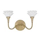Savoy House 8-5081-2-127 Florena 2-Luminaires 12W Laiton Incandescente/LED Luminaire de vanité
