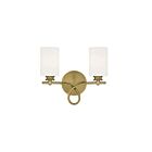 Luminaire de vanité Savoy House 8-530-2-322 Woodbury 2 Lumières 120W Laiton chaud