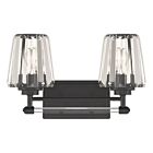 Luminaire de vanité Savoy House Essentials 8-6001-2-BK Garnet 2 Lumières 120W Noir mat