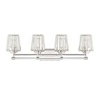 Luminaire de vanité Savoy House Essentials 8-6001-4-109 Garnet 4 Lumières 240W Nickel poli