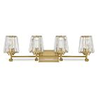 Luminaire de vanité Savoy House Essentials 8-6001-4-322 Garnet 4 Lumières 240W Laiton chaud