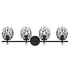 Luminaire de vanité Savoy House 8-6601-4-BK Moreno 4 Lumières 240W Noir mat