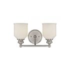 Luminaire de vanité Savoy House Essentials 8-6836-2-SN Melrose 2 Lumières 120W Nickel satiné