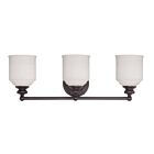Luminaire de vanité Savoy House Essentials 8-6836-3-13 Melrose 3 Lumières 180W Bronze anglais