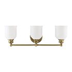 Luminaire de vanité Savoy House Essentials 8-6836-3-322 Melrose 3 Lumières 180W Laiton chaud