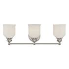 Luminaire de vanité Savoy House Essentials 8-6836-3-SN Melrose 3 Lumières 180W Nickel satiné