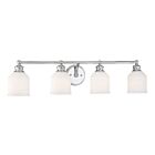 Luminaire de vanité Savoy House Essentials 8-6836-4-11 Melrose 4 Lumières 240W Chrome poli