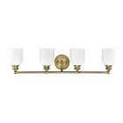 Luminaire de vanité Savoy House Essentials 8-6836-4-322 Melrose 4 Lumières 240W Laiton chaud