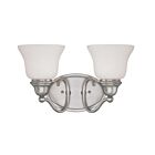 Luminaire de vanité Savoy House Essentials 8-6837-2-69 Yates 2 Lumières 120W Étain