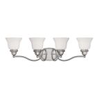 Luminaire de vanité Savoy House Essentials 8-6837-4-69 Yates 4 Lumières 240W Étain
