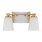 Luminaire de vanité Savoy House 8-6901-2-322 Darby 2 Lumières 120W Laiton chaud