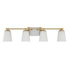 Luminaire de vanité Savoy House 8-6901-4-322 Darby 4 Lumières 240W Laiton chaud