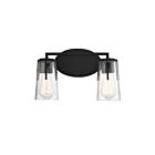 Luminaire de vanité Savoy House Essentials 8-7045-2-BK Sacremento 2 Lumières 120W Noir