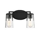 Luminaire de vanité Savoy House Essentials 8-7045-2-BK Sacremento 2 Lumières 120W Noir