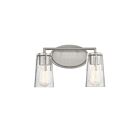 Luminaire de vanité Savoy House Essentials 8-7045-2-SN Sacremento 2 Lumières 120W Nickel satiné
