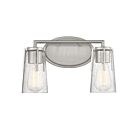 Luminaire de vanité Savoy House Essentials 8-7045-2-SN Sacremento 2 Lumières 120W Nickel satiné