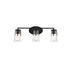 Luminaire de vanité Savoy House Essentials 8-7045-3-BK Sacremento 3 Lumières 180W Noir