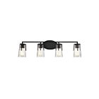 Luminaire de vanité Savoy House Essentials 8-7045-4-BK Sacremento 4 Lumières 240W Noir