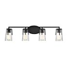 Luminaire de vanité Savoy House Essentials 8-7045-4-BK Sacremento 4 Lumières 240W Noir