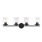 Luminaire de vanité Savoy House Essentials 8-8020-4-BK Marshall 4 Lumières 240W Noir mat